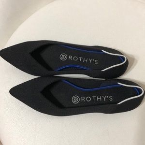 Rothy’s Black Point Toe Size 7